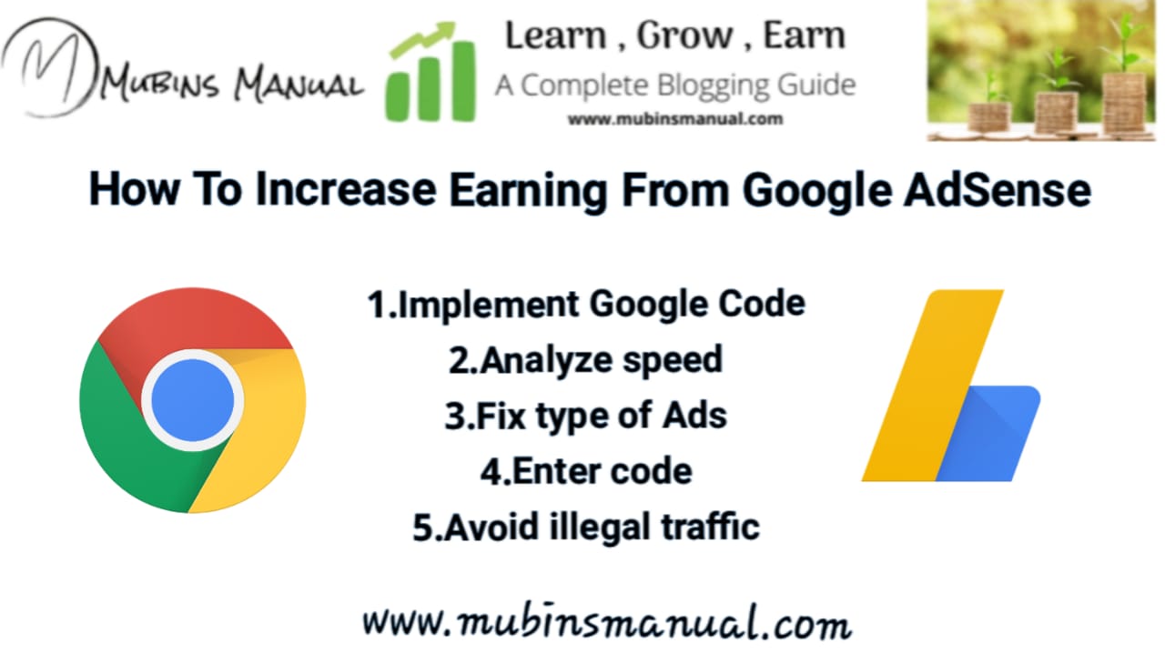 Tips To Increase Google AdSense Earning Steps To Improve Google AdSense Earning Types Of Ads On Googe AdSense How To Fix Ads.txt On Site